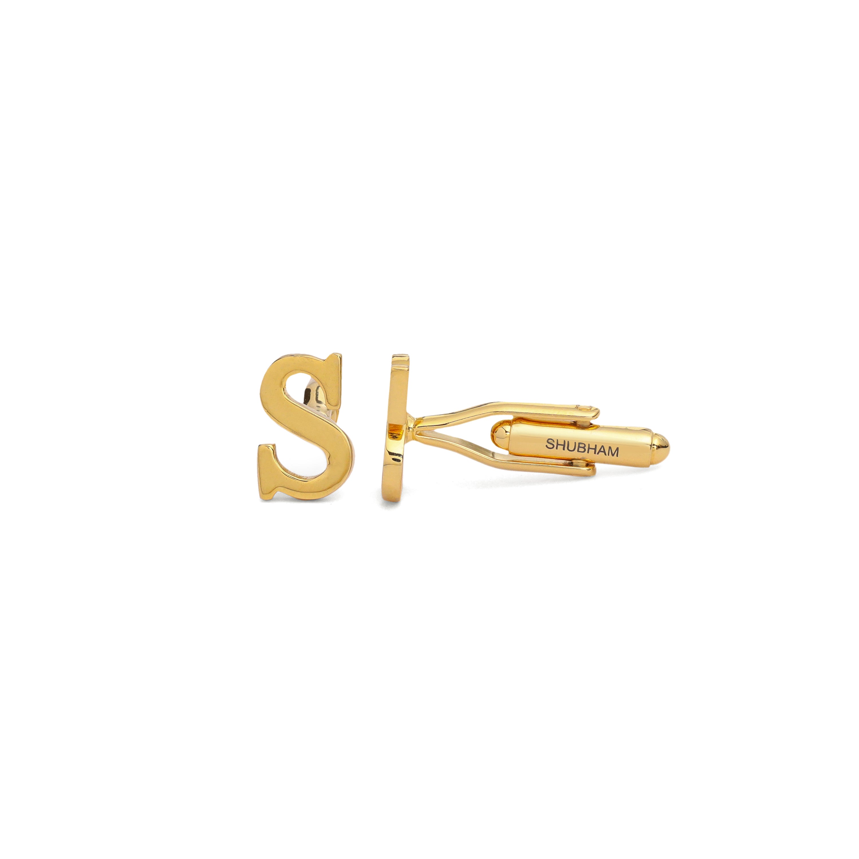 Individual Initial Cufflinks with Engraving