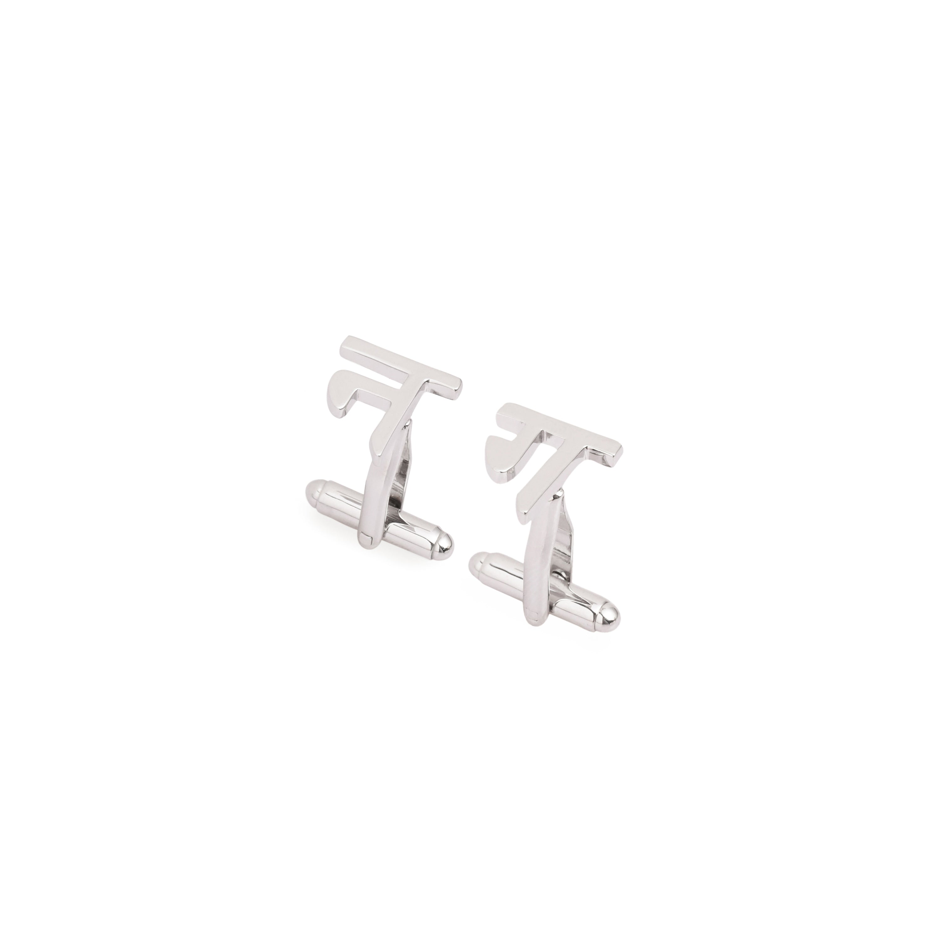 Individual Initial Cufflinks - Hindi - with Engraving