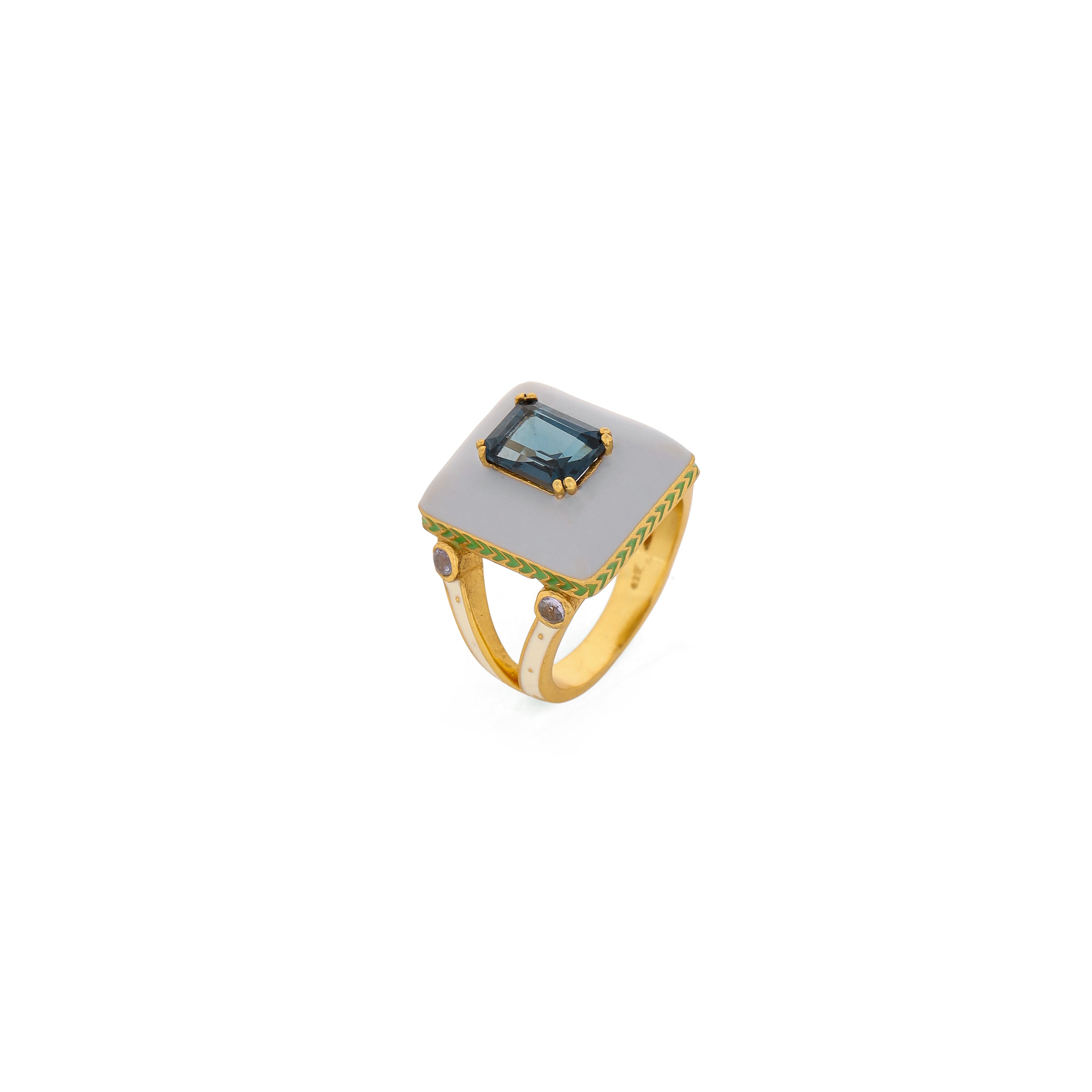 Sora Ring - London Blue Topaz