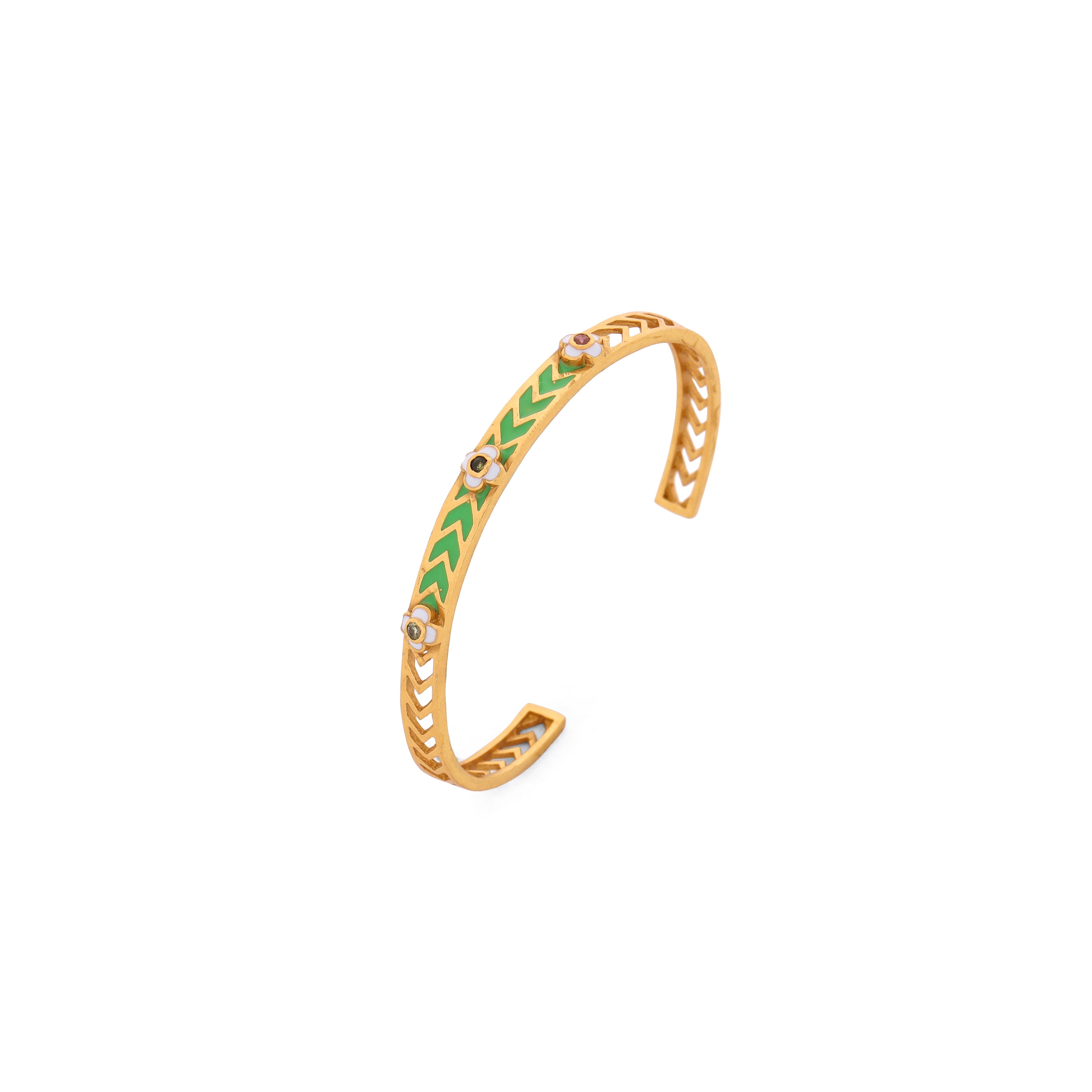 La Riviera Bangle - Lawn Green