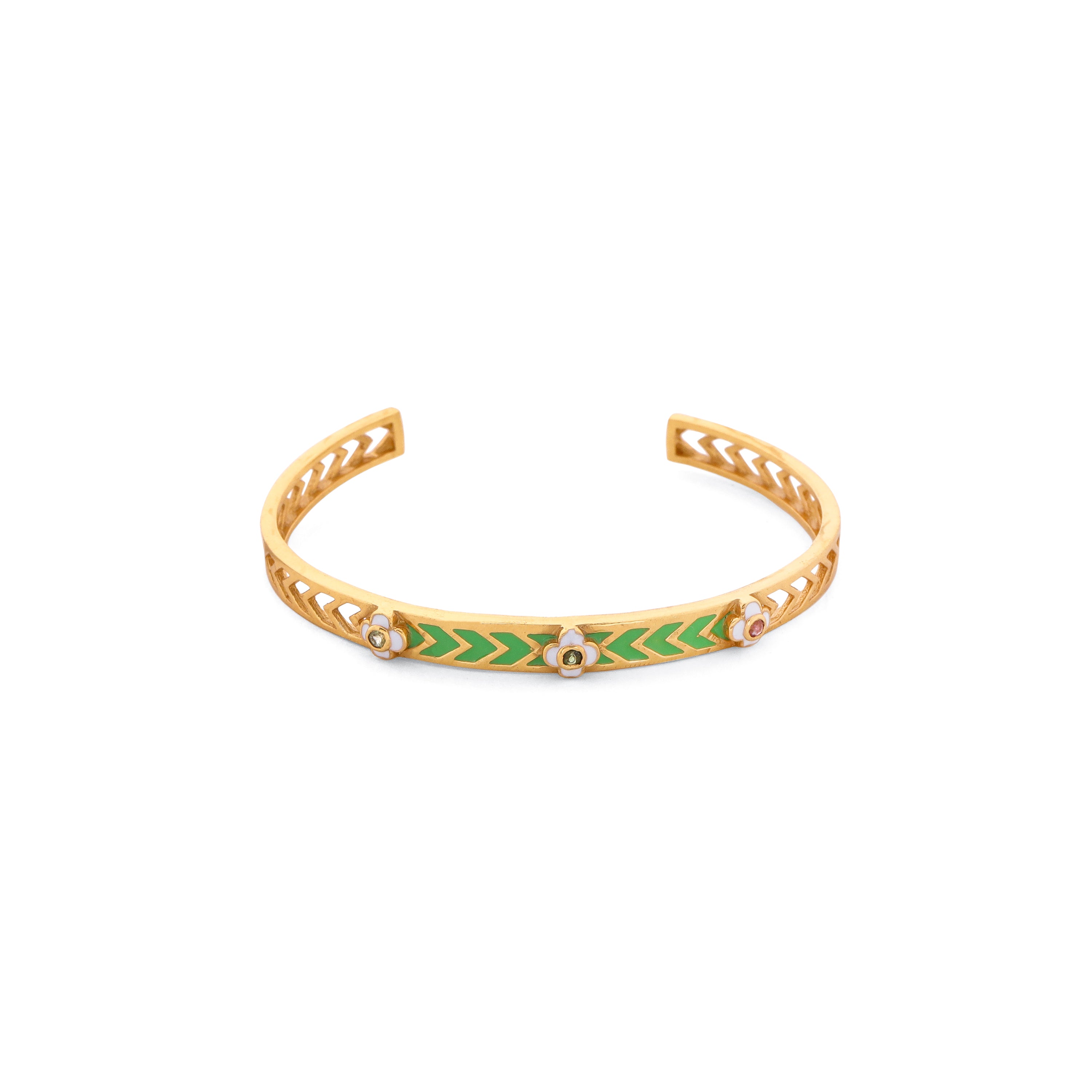 La Riviera Bangle - Lawn Green