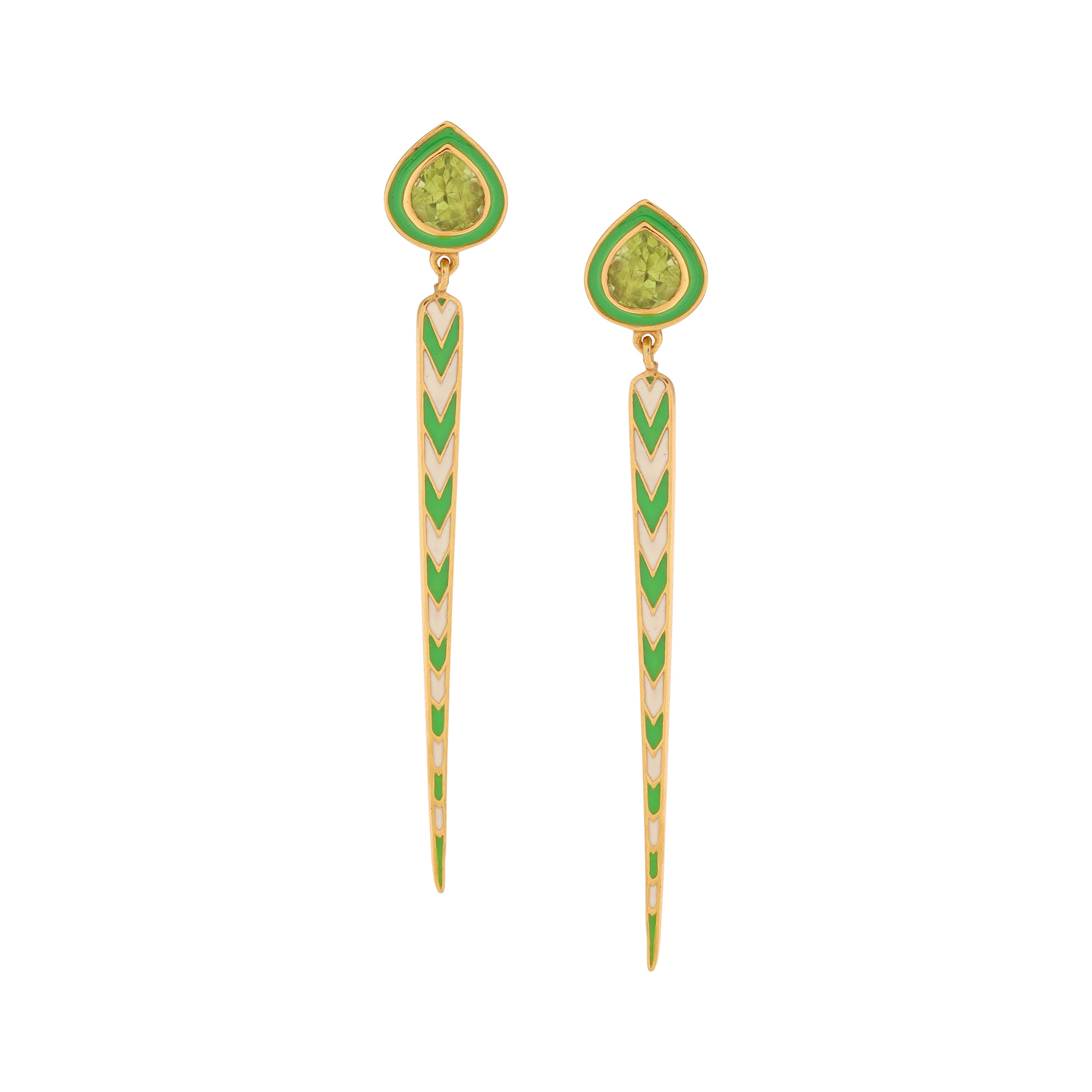 La Tila Bonita Earrings - Peridot