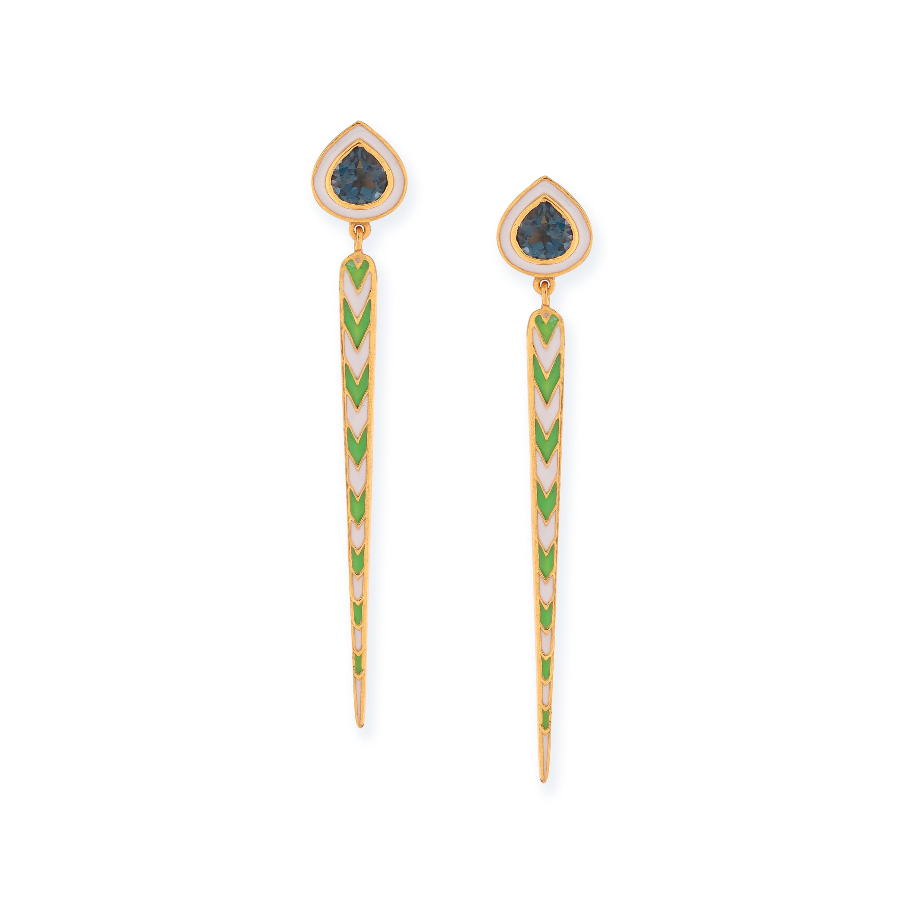 La Tila Bonita Earrings - London Blue Topaz