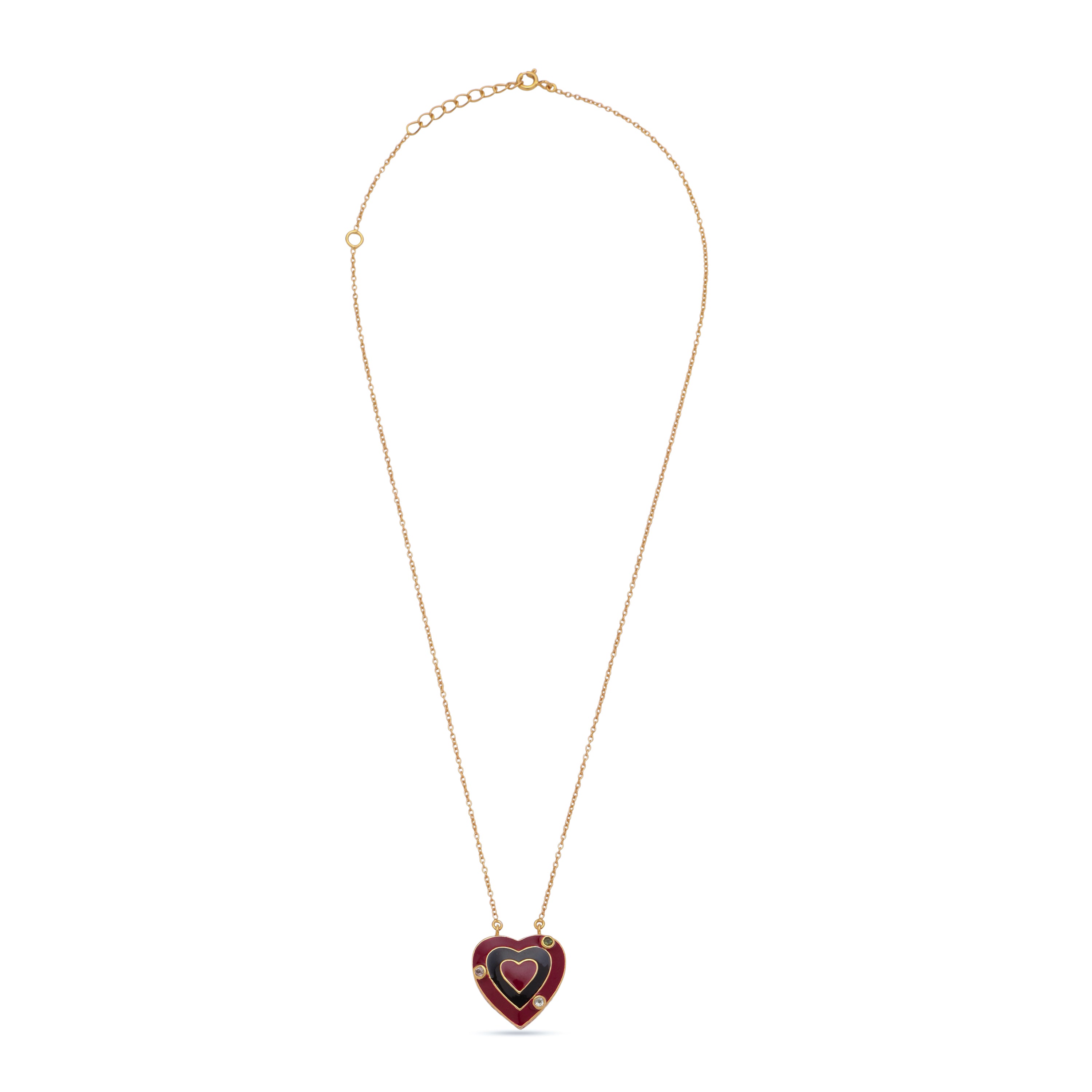 Heart Palma Necklace - Marsala