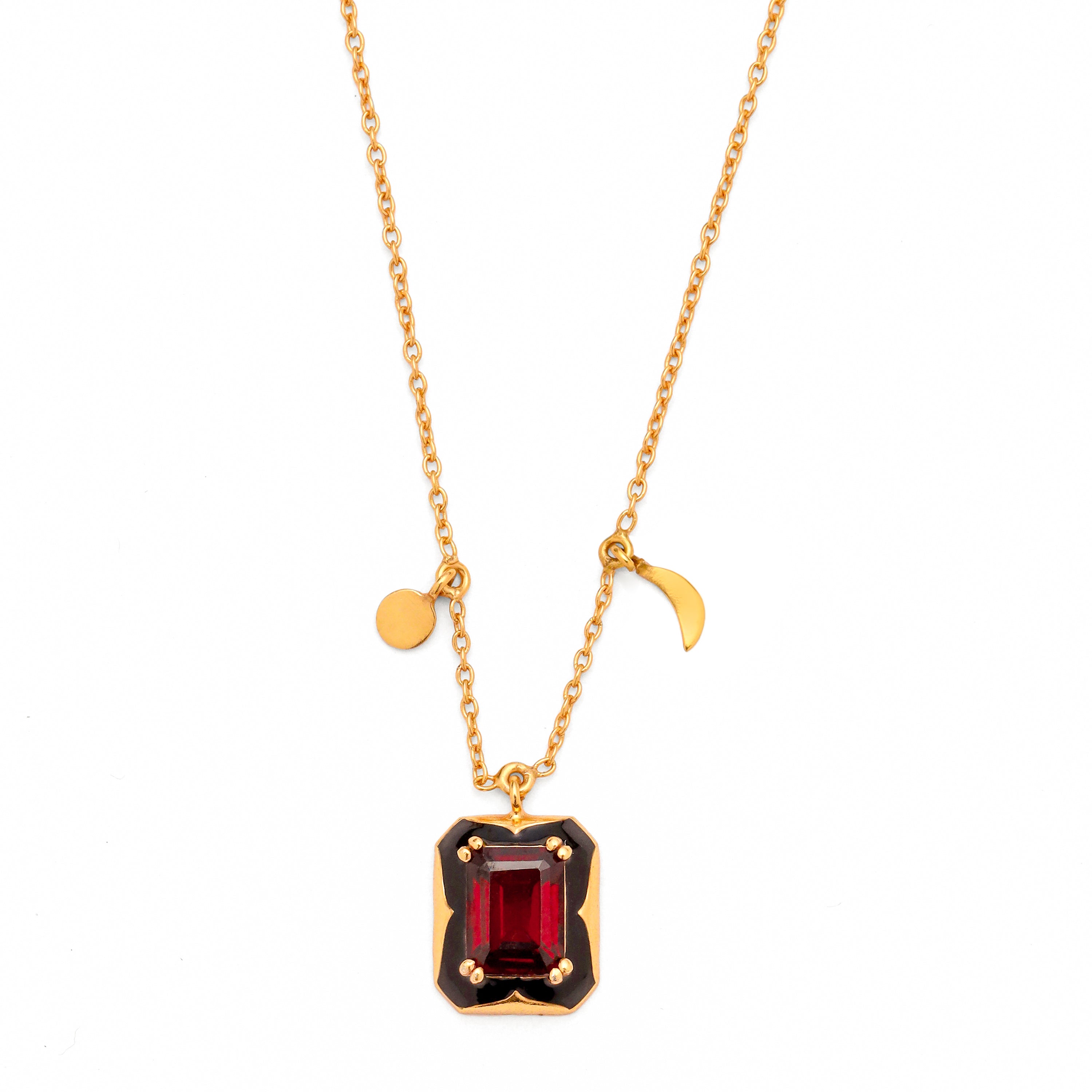 Sora Necklace - Garnet