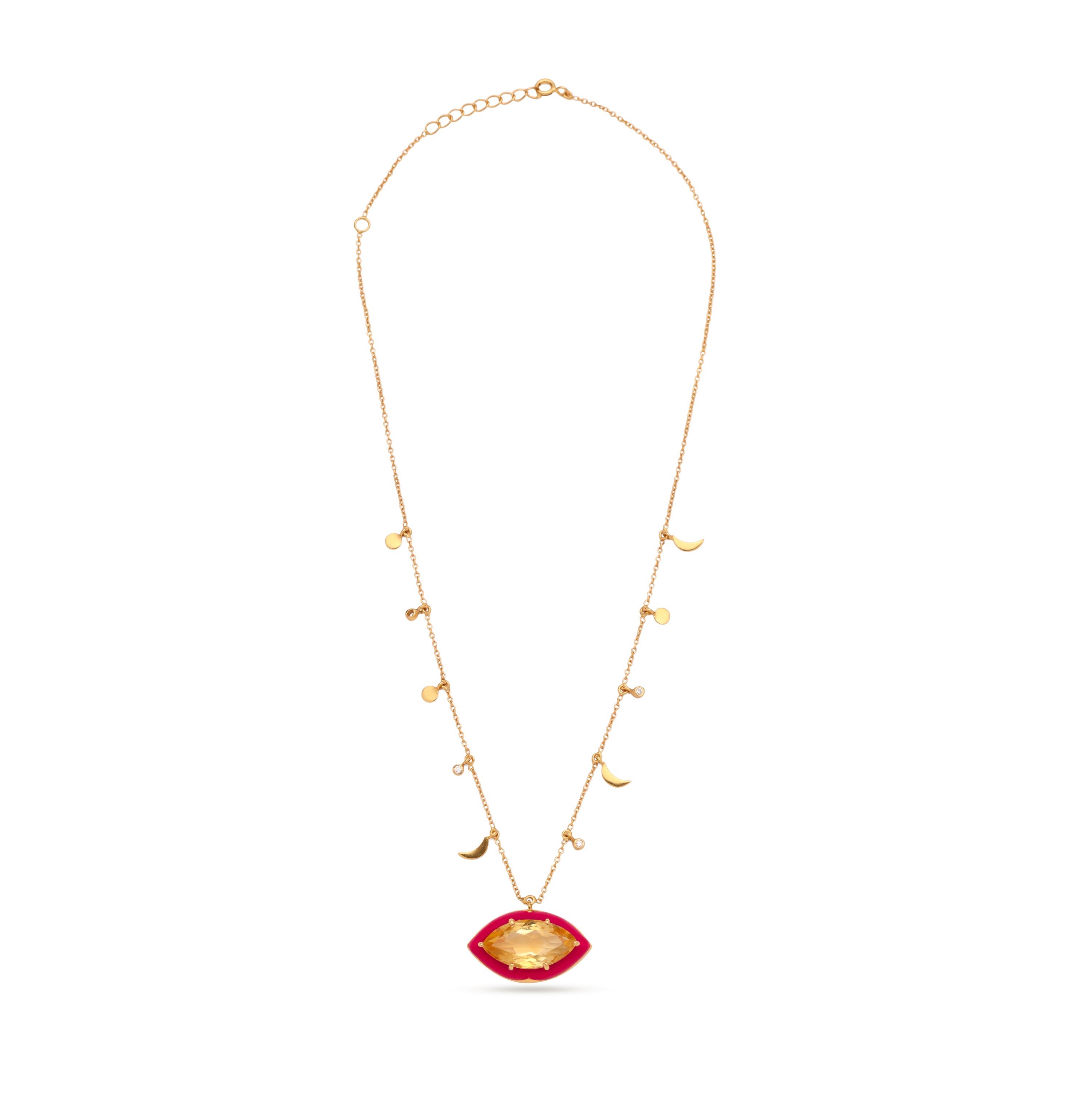 Pala Third Eye Necklace - Citrine