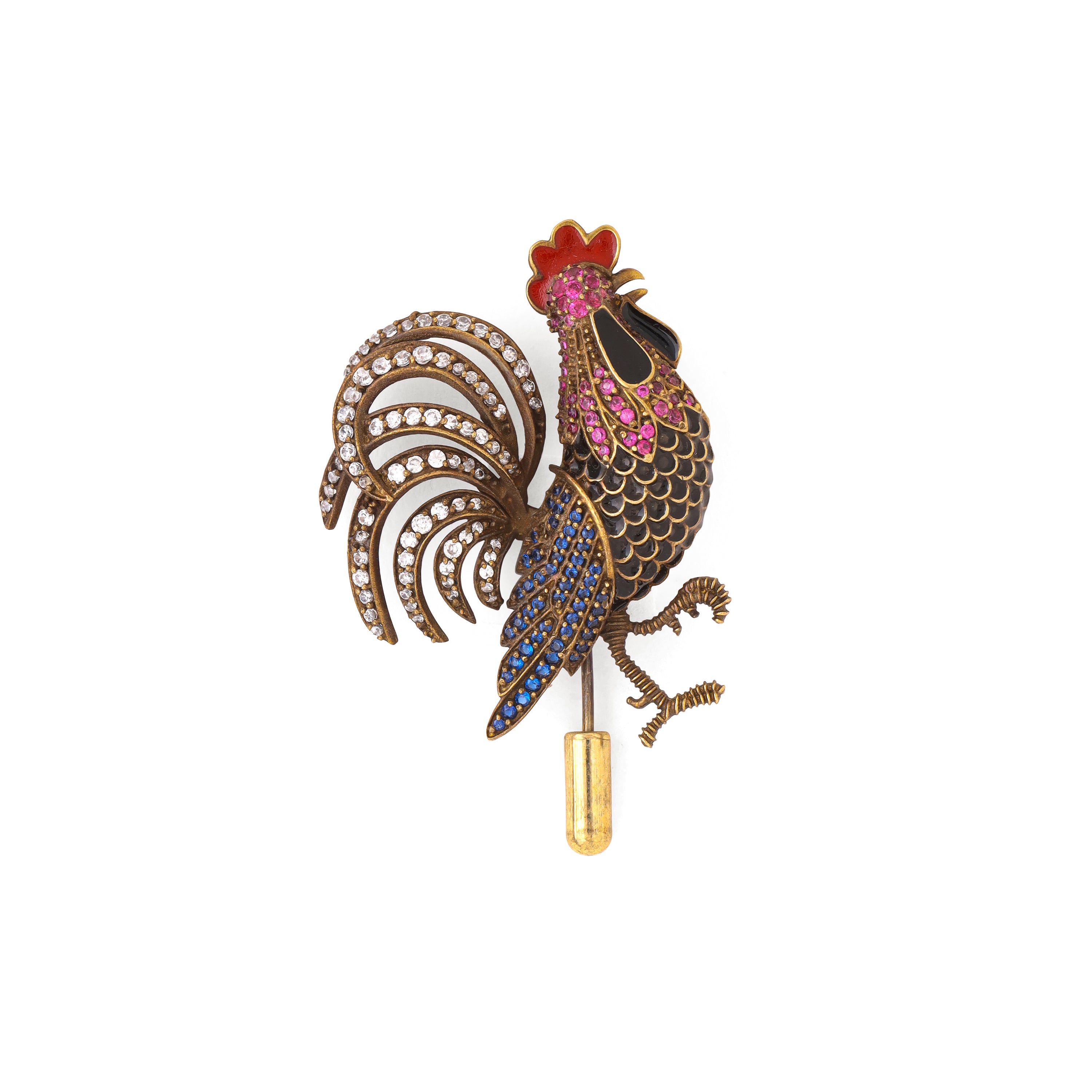 Rooster brooch - Antique – AZGA